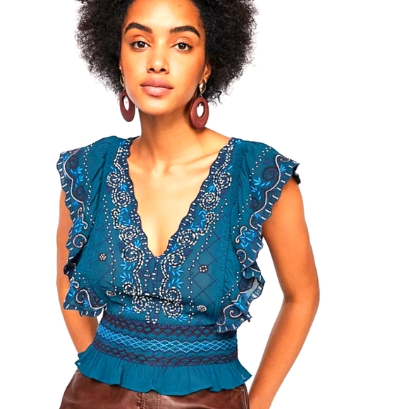 Free People Tops - Free People Womens Holland Park Top